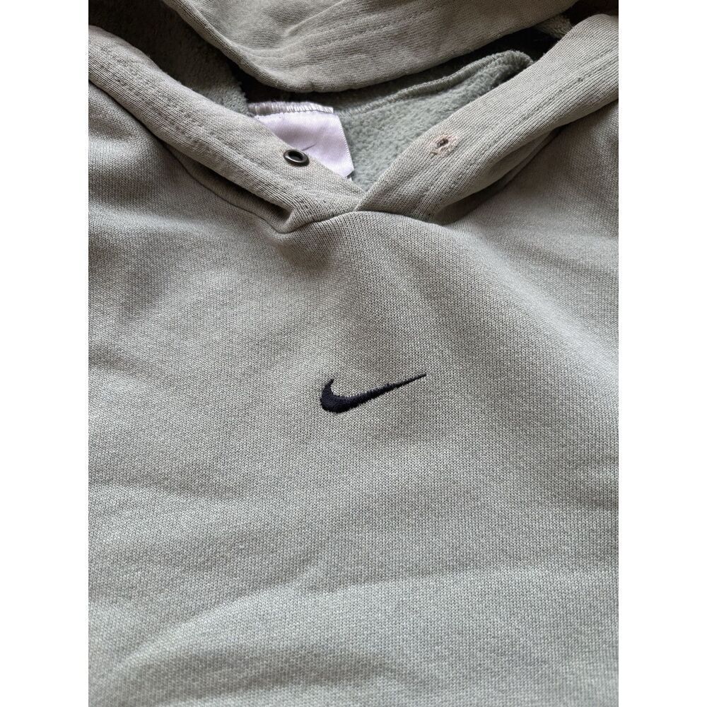 Vintage Nike Center Swoosh Hoodie Mens XL Pistachio Green 90S Check Sweatshirt